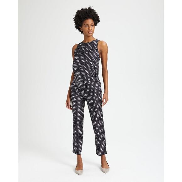 Theory Pants - THEORY Silk Triangle Print Pull-On Trouser Pant Size 6 EUC $355 MSRP Geometric